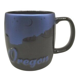 Oregon Night Sky Coffee Mug Cup Black Midnight Blue Americaware Large 24 oz